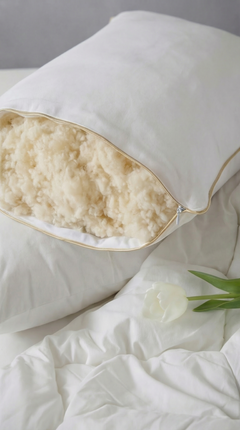1 Adet 50x70cm %100 Doğal Yün Yastık | Merinos Yünü Yastık